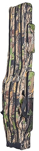 SEIWEI Angelkoffer für Angelzubehör Angelköder, 120cm x 150cm, grün, Beidhändig, Stanzen, Camouflage, Angelrute Angelgerät Tasche, Rutentasche, Angeln, Sports/Fishing