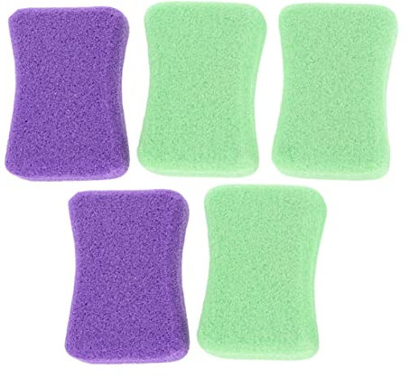 minkissy 5stücke Teiliger Pediküre-bimsstein-entferner Für Abgestorbene Haut Reibstein Peeling-werkzeug Fußwerkzeug Aus Pu-material Zufällige Farbe