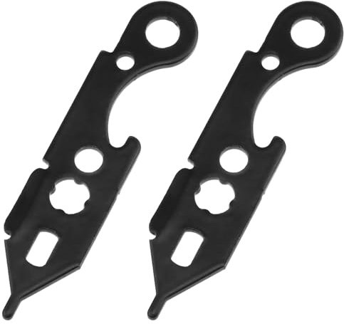 Zutisay Dartschlüssel-Werkzeug – 2 Stück, schwarz, 60 x 13 mm, Aluminium-Dartstab-Dartspitzen, Entfernungswerkzeug