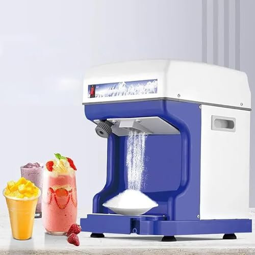 ZJGFCB Commercial Shaved Ice Machine，250W Electric Shaved Ice Machine,Ice Shaver,Fully Automatic Ice Crusher Machine With Shaving Ice 352lbs/hrs,Home And Commercial Use Kitchen Machine