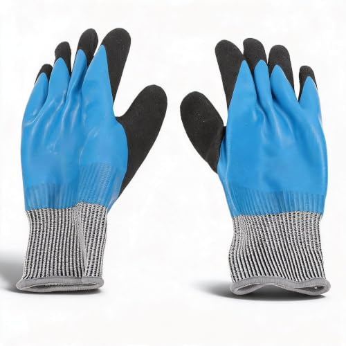 SENECESLI Elektrisch Isolierte Handschuhe, 380 V Bis 1000 V, Hochspannungsbeständig, Flammhemmend, Sichere Arbeitshandschuhe, 360 Grad Isolierung und Wasserdicht, Rutschfeste,