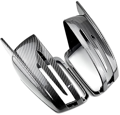 Rückspiegel Abdeckkappe Auto-Rückspiegel-Abdeckkappe Für Mercedes Für Benz Für W204 C207 W212 W221 Auto Spiegelkappen(Carbon pattern-A)