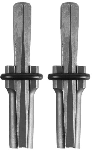 2 Pcs ZONADAH Rock Stone Splitter Hand Tools 18x105mm Dowel Wedges Rock Stone Splitting Tool Heavy Duty Manual Stone Splitter for Sculptors Walkway Demolition Home Renovation