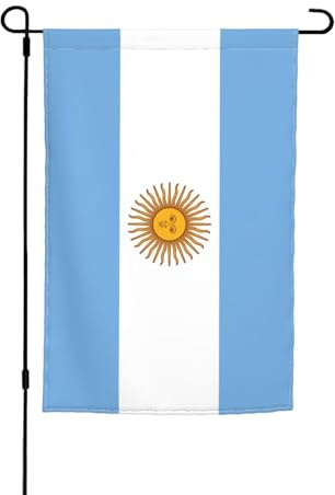 BBEXJIGY Bandera argentina impresa al aire libre banderas decorativas 30.5 x 45.7 cm casa exterior jardín decoración