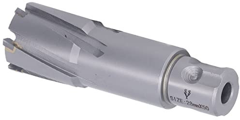 Sierra de Agujero de Carburo, Broca de Placa de Acero, Corte Rápido con Geometría de Doble Dientes, Taladro Magnético, para Hierro Fundido, Acero Inoxidable, Aluminio, Cobre (28