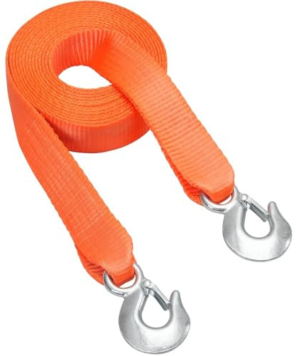 Cinghia di traino for ATV da 2x20' con ganci, capacità di 17000 libbre for veicoli, accessorio di traino essenziale for l'assistenza stradale