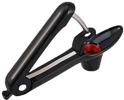 Denoyautor Cereza y Ciruela, Acero Cerezas Ciruelas Frutas Deshuesador Manual Multifuncional Hogar,Inoxidable Denoyautor Aceitunas Portátil Plástico Cocina para Fruta Deshuesadores (Negro)