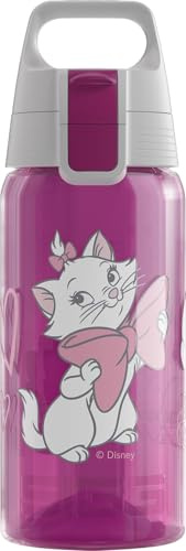 SIGG – vattenflaska för barn – Viva One Disney – Marie – lämplig för kolsyrade drycker – läckagesäker – diskmaskinssäker – BPA-fri – sport och skola – rosa – 0,5 l