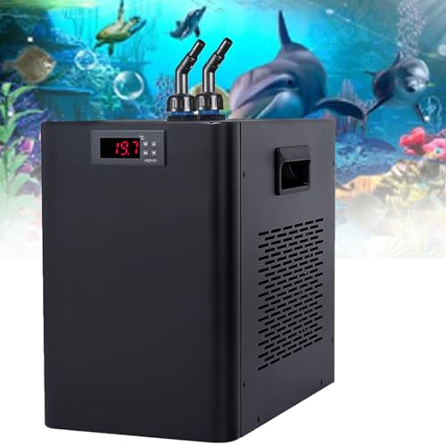 Acuario Enfriador de Agua Ajustable de 42 galones, silencioso, para baño de Hielo, con Bomba y tubería de 3 m para hidroponía FreshSaltCoral Shrimp, 160 l