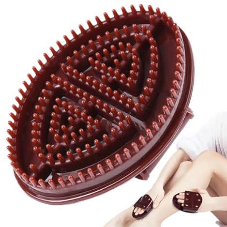 Meridiani Körperbürste – Anti-Stress-Kamm – tragbare Massagebürste aus Silikon für Dusche, Körperpflege, Schönheit und Reisen mit ergonomischem Design