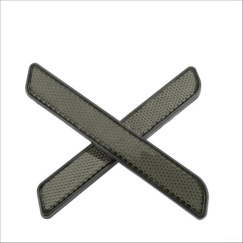 2 Lot Motorrad Gabel Reflektoren für bessere Nachtsicht kompatibel mit Tail für 883 1200 Touring (Schwarz)