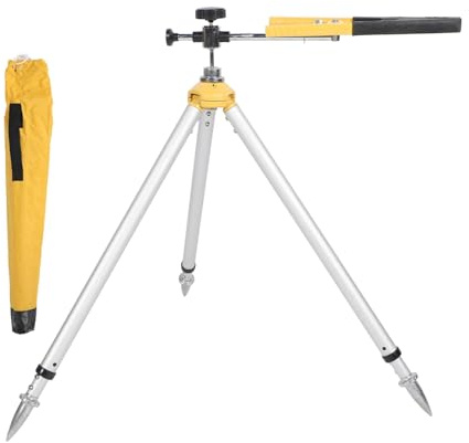 Treppiede con asta prisma, stazione totale Supporto con asta prisma da 62 a 88 cm Altezza retrattile Staffa di serraggio per mini torre regolabile in lega di alluminio