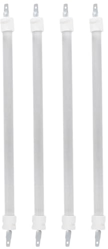 YARNOW Tube Chauffant en Quartz 27 Cm 4 Pièces pour Radiateurs Infrarouges et Poêles Électriques, Élément de Remplacement Tubulaire Haute Résistance pour Chauffage Extérieur, Tige