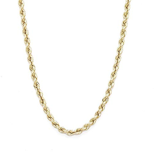 PRINS JEWELS 14 Karat 585 Gold Kordelkette Gelbgold Breite 4.80 mm (Rope kette) Unisex (55)