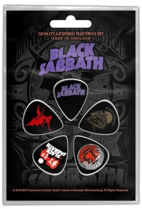 Black Sabbath Plektrumpaket Lila Logo