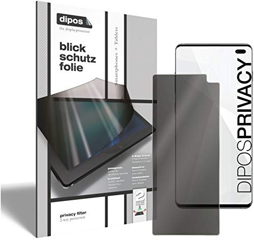 dipos Blickschutzfolie für Samsung Galaxy S10 Plus | Displayschutz matt mit 4-Wege Sichtschutz-Effekt, Privacy Filter, passt perfekt, kratzfest, blasenfrei, selbstklebend