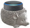 Smart Speaker Table Stand (Hedgehog) - Decorative Holder for Amazon Echo Dot or Google Home Mini - Portable Design, No Sound or Microphone Interference - Durable Poly-Resin