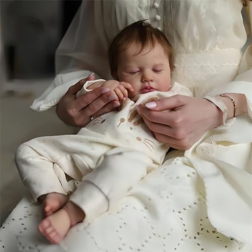MAIHAO 20inch 50cm Reborn Puppe Junge silikon Dolls Reborn Babys wie echte babypuppen lebensechte schlafend mädchen Toddlers Augen geschlossen