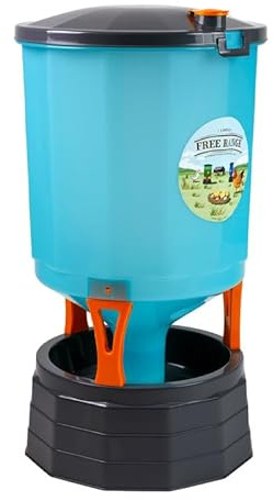 Suinga Tränke für Hühner 45 L | Kunststoff mit UV-Schutz und BPA-frei | Ideal für 24 Vögel, 39,5x72,5 cm