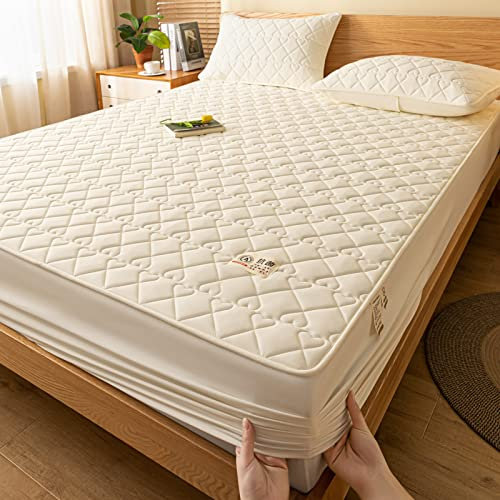 JIANINGHOME Weiches strapazierfähiges Spannbettlaken,100x200,rutschfeste Matratzenschoner-Bettwäsche für Schlafzimmer