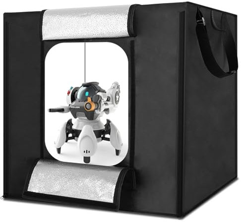 LMYYDES Photo Studio Light Box, 32 * 32 Inch Light Box Led Big Studio Photo Box 80 Cm Folding Photography Shooting Tent Box