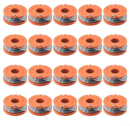 URPIZY Strimmer Spool, Strimmer Spool & Line,Trimmer Spool & Line For Spear For Jackson S1825CT,S3630CT,S3630CT2,N0F-GT-250/18-D Strimmer Trimmer(20PCS)