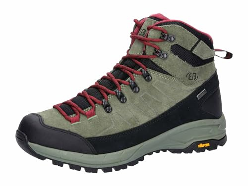 Brütting Unisex Mount Sellery Trekkingsstövlar, Oilv/Svart/Bordeux, 44 EU, Oilv svart bordeux, 44 EU