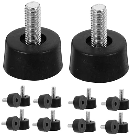 SEWACC Pies Niveladores Ajustables para Muebles Tornillo Pata Regulable M5 Almohadillas para Patas De Mesa Y Gabinete 20 Piezas De Plástico para Nivelar En Suelos Irregulares