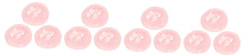 Yardwe 4 Sätze Bogen Puff Werkzeug Babypuderquaste Puderquaste Für Gesichtspuder Erfrischend Pulverschuh Runde Puderquaste Puderquaste Rosa Plüsch- 3 Stücke * 4