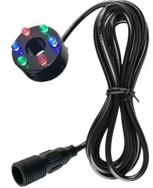 budiniao Illuminazione subacquea a LED RGB per laghetti femminili, caratteristica luce di illuminazione subacquea, luce impermeabile per acquari, 6 LED multicolori