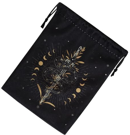 Genérico Funda De Terciopelo Para Tarot - Bolsitas de Joyería con Cordón - Organizador Portátil Para Dados Precioso Reloj Altar Suministros De Adivinación Objetos