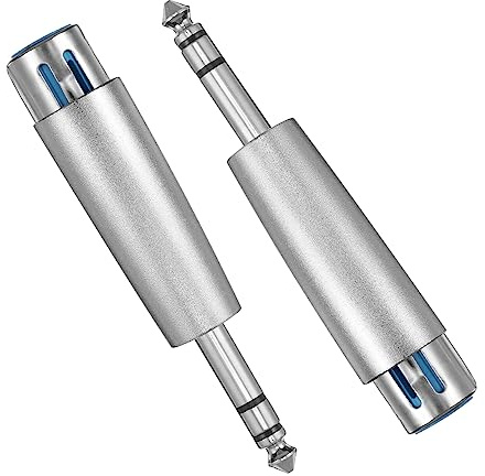SHINEOFI 2pièces Adaptateur vers XLR Femelle Broches Convertisseur Audio Mâle vers XLR Connecteur Audio Plug-and-Play