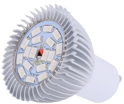 Ausla LED Wachstumslampe Glühbirne Pflanzenwachstumslampe Volles Spektrum 18W mit 18 LED-Perlen für Zimmerpflanzen Hydrokultur Gewächshaus Gemüse Blume (GU10)