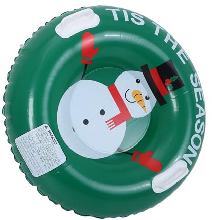 Gogogmee Anello Da Sci Gonfiabile Con Pupazzo Di Neve Slittino Gonfiabile Tubo Da Neve Per Adolescenti Invernale Slitta