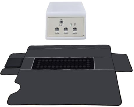 Manta de sauna infrarroja, manta de terapia de calor digital de 3 zonas for perder peso, forma del cuerpo, adelgazamiento, salón de belleza SPA en casa para relajarse(Oranje)