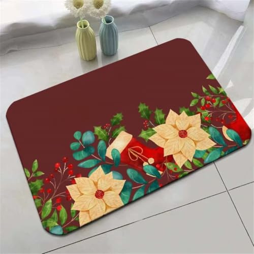 Alfombra de Baño Antideslizante, 120x170cm Alfombrilla Diatomita Baño Súper Absorbente, Alfombrilla Ducha Lavable Stone Bath Mat, Alfombra Piedras para Ducha, Cocina, Bañera y Baños, WC Red 6-1083