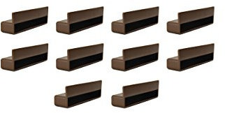 100 mm Lattenhalter-Kappen für Holzrahmen, 25 mm tief, 10 Stück