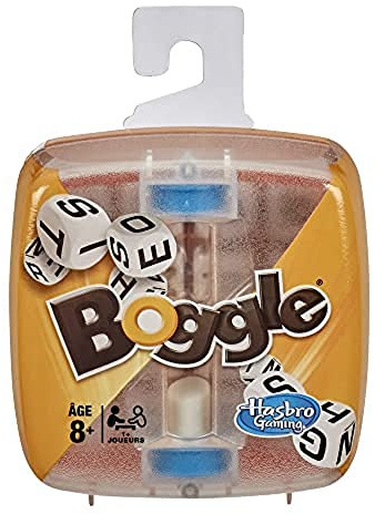 Hasbro Gaming Boggle Gesellschaftsspiel für die Kleinen und die Großen – Geschenkidee für Jungen und Mädchen ab 8 Jahren – Geschenk für die Familie – französische Version – Mehrfarbig