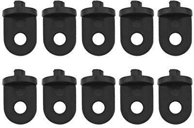 Zerodis 10 Stück Gewächshaus-Clips, zum Aufhängen von Ranken Ernten Körben Blumentöpfen, Blumengarten, Befestigungsset aus Kunststoff Schwarz