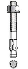 Blister de 10 goujons d'ancrage T D. 12 x LT. 120 mm version zinguée ATE Option 7 - PO07427BL - Alsafix