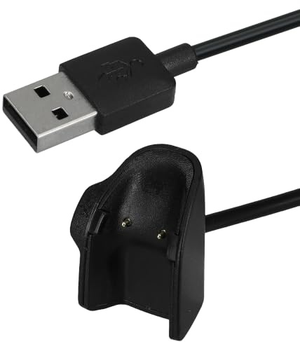 kwmobile Cable de carga compatible con Samsung Galaxy Fit e cable - Conector USB con base de conexión para smartwatch - 100