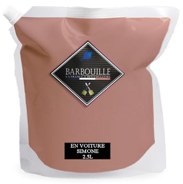 Peinture Lessivable Acrylique Mat – Murs et Plafonds - 2.5 Ltr Rouge et Rose - en Voiture Simone