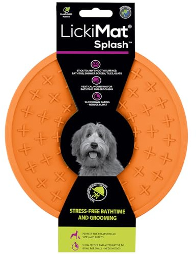 LICKIMAT Splash - ø 15 cm in div. Farben, Farbe:orange