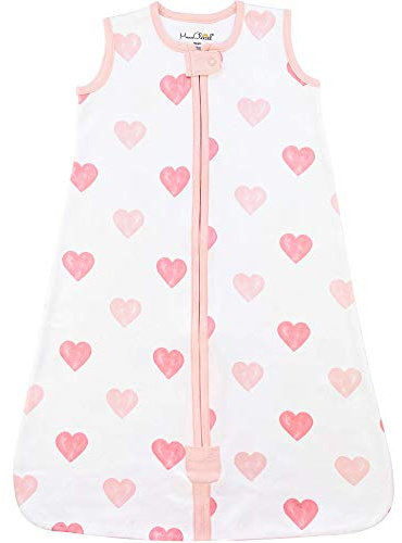 Mama Cheetah Sac de couchage pour bébé 1,0 TOG, couverture portable en coton biologique avec fermeture à glissière bidirectionnelle, transition pour bébé, sac de couchage en pour nouveau-né, 6-12 mois