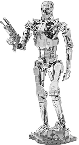 Metal Earth ICONX Terminator T-800 – Modellino in metallo – Costruzione Puzzle 3D in metallo 7,2 x 7,5 x 19,5 cm
