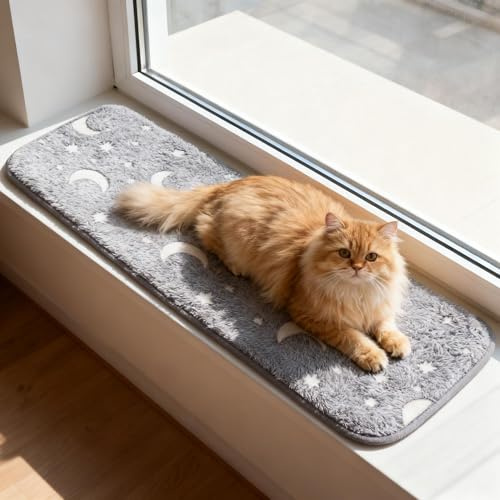 Pet Prime Tappetino per finestra di gatto per davanzali, finestra di gatto, 89,5 x 28 cm, in schiuma di gatto