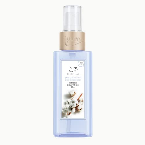 ipuro - erfrischendes ipuro cotton fields Raumspray - dezentes Duftspray mit pudrigen Vanille Noten - stilvolles Room Fragrance für ein puristisches Dufterlebnis in jedem Raum 120 ml