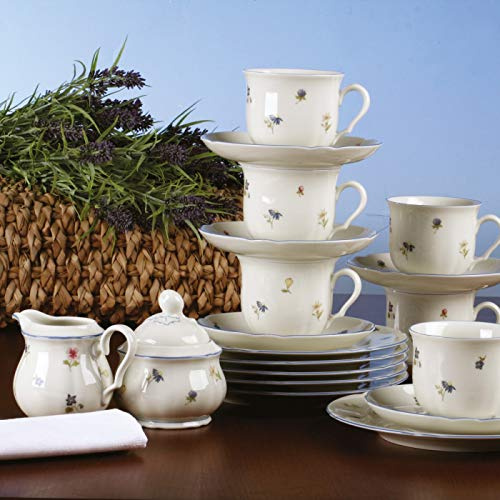 Kaffeeservice 20-teilig - Seltmann Weiden Marieluise elfenbein Streublume 30308