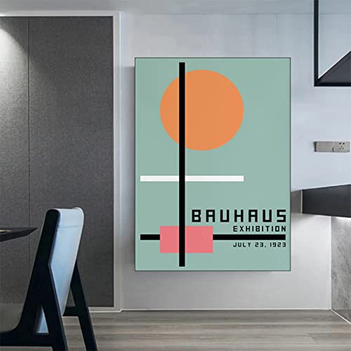 Hnyjyfa Bauhaus Poster Nordische Vintage Design Kunstdrucke Minimalistische Gemäldewerke Dekoration Galerie einzigartige abstrakte Linien Geometrie Wand Bilder modernes von 1923 0222371