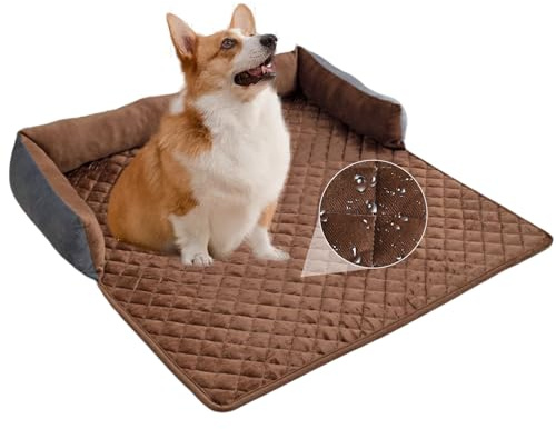 PETCUTE Tapis de Canapé en Peluche Douce pour Chien, Lit pour Chiens Orthopédique,Coussin Chien Chat,Coussin pour Chiens Lavable,Couverture pour Animaux de Compagnie avec Fond Antidérapant,75 * 75cm